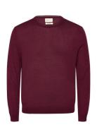 Extrafine Merino Wool C-Neck Burgundy GANT