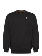 French Terry Fleece Crewneck Pullover Black K-Way