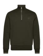 Half Zip Sweatshirt Green Fred Perry