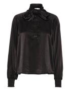 Estellemw Scarf Blouse Black My Essential Wardrobe