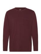 L/S Crew Neck Burgundy Calvin Klein