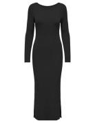 Onlkatia Ls Maxi Boatn Dress Cc Knt Black ONLY