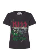 Nmnate Kiss Christmas T-Shirt Jrs Fwd Black NOISY MAY