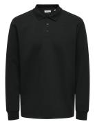 Onsbernard Rlx Ls Polo Black ONLY & SONS