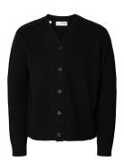 Slhcody Ls Knit Relaxed Cardigan Black Selected Homme