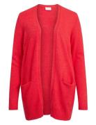 Viril Open L/S Knit Cardigan - Noos Red Vila