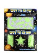 Glow In The Dark Stars W Sticker 42Pcs Green Robetoy