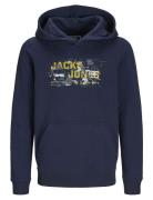 Jcooutdoor Logo Sweat Hood Sn Jnr Navy Jack & J S