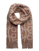 G Pattern Wool Scarf Beige GANT