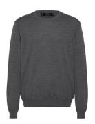 100% Wool Medium-Knit Sweater Grey Mango