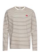 Wwmel Badge Longsleeve Cream Double A By Wood Wood