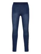 Stretch Denim Trousers For Girl Blue Boboli