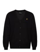 Double Knit V Neck Cardigan Black Lyle & Scott