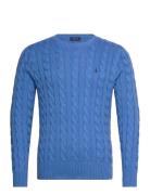 Cable-Knit Cotton Sweater Blue Polo Ralph Lauren