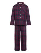 Two-Pieces Check Long Pyjamas Navy Mango