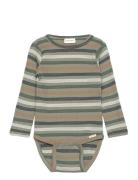 Body Ls Y/D Rib Green Minymo