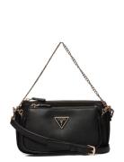 Noelle Dbl Pouch Crossbody Black GUESS