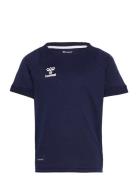 Hmllead S/S Poly Jersey Kids Navy Hummel