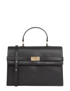 Th Heritage Flap Satchel Black Tommy Hilfiger