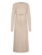 Vmmlefile Ls Boatneck Calf Dress Noos Cream Vero Moda Maternity