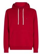 Ess Seasonal Fleece Hoody Red Tommy Hilfiger