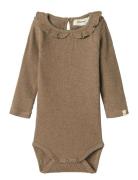 Nbfsophia Sak Ls Slim Body Lil Brown Lil'Atelier