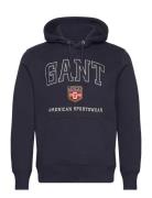 Graphic Hoodie Navy GANT