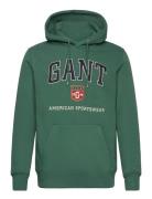 Graphic Hoodie Green GANT