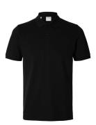 Slhslim-Atlas Ss Polo Black Selected Homme