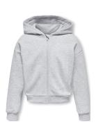 Kogfave L/S Zip Hood Swt Grey Kids Only