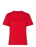 Vmpaulina Ss T-Shirt Ga Jrs Noos Red Vero Moda