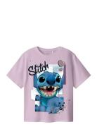 Nkfdiri Stitch Ss Nreg Top Noos Wdi Pink Name It