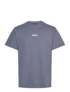 Cohen Brushed Tee Ss Blue Clean Cut Copenhagen