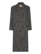 Coat With Straight Shoulders Black Stella Nova