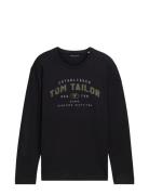 Printed Longsleeve Black Tom Tailor