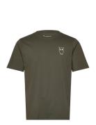 Owl Chest Tee - Gots/Vegan Khaki Knowledge Cotton Apparel