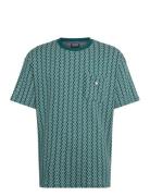 Jacquard Relaxed Fit T-Shirt Green Scotch & Soda