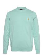 Cotton Crew Neck Jumper Blue Lyle & Scott