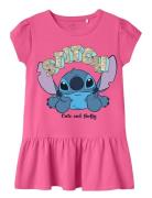 Nmffoda Stitch Ss Dress Wdi Pink Name It