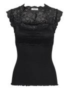 Rwbalta Ss Lace Top Black Rosemunde