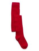 Tights Sg H Plain Knitted Red Lindex