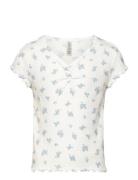 Top V Neck Pointelle White Lindex