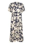 Freddyll Midi Dress Ss Navy Lollys Laundry