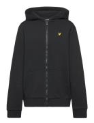 Zip Through Hoodie Black Lyle & Scott