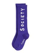 Society Knee-High Socks Purple Mini Rodini