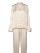 Set Satin Frill Cream Lindex