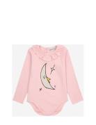 Baby Beneath The Moon Ruffle Body Pink Bobo Choses