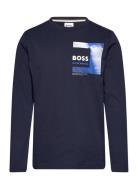 Long Sleeve T-Shirt Navy BOSS