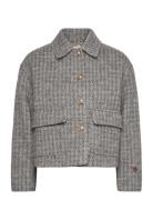 Becky Dogtooth Jacket Grey BUSNEL