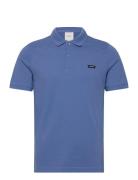 Stretch Pique Slim Polo Blue Calvin Klein